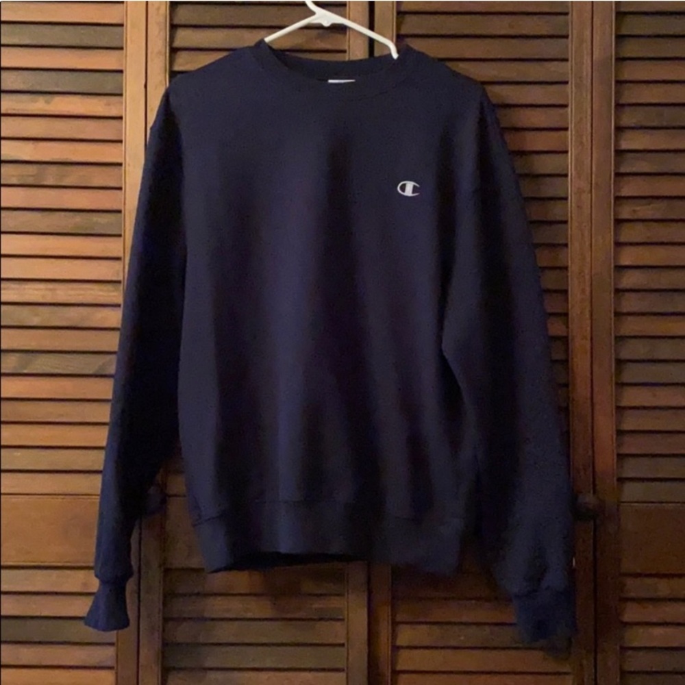 Navy Champion crewneck sweater